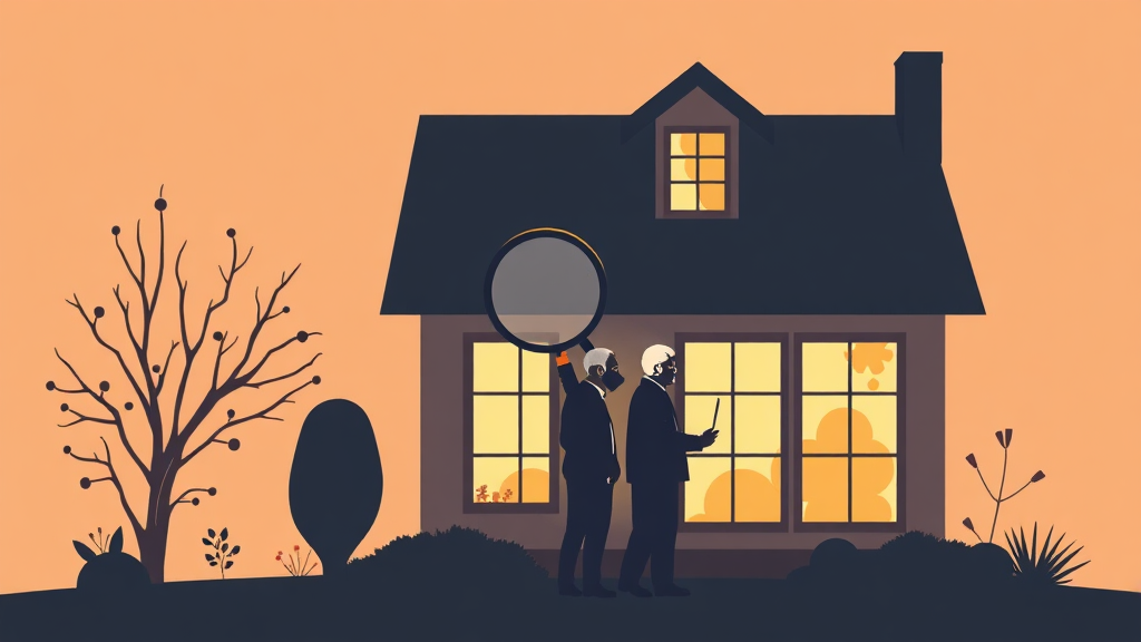 주택연금 가입 시 유의사항 (illustration 스타일)