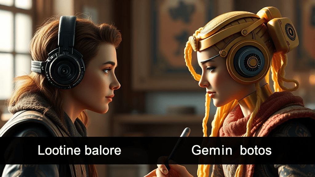 클로드 vs 제미나이: 작문 능력 비교 (realistic 스타일)