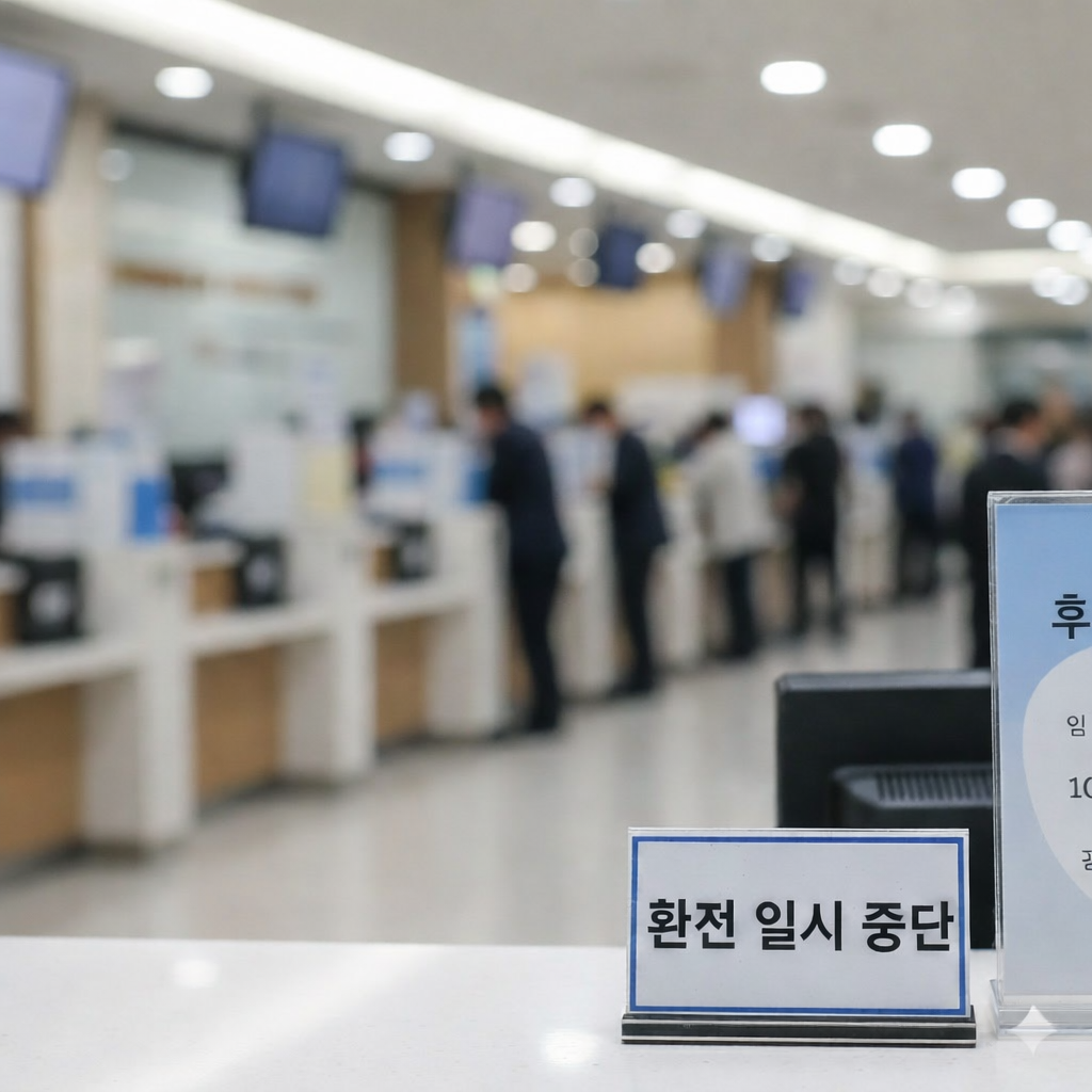 환율 1500원이 은행전경