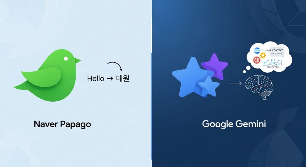 papago vs gemini translation comparison
